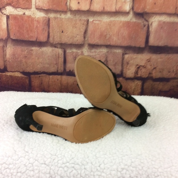 Nine West Flora Nubuck Heeled Sandal size 6 - Picture 5 of 6